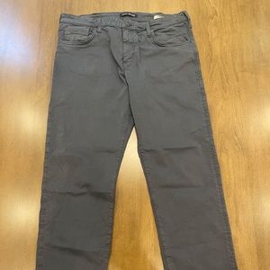 MAVI Mens Matt Relaxed Straight Leg Pants in Ebony Twill Size 38x31